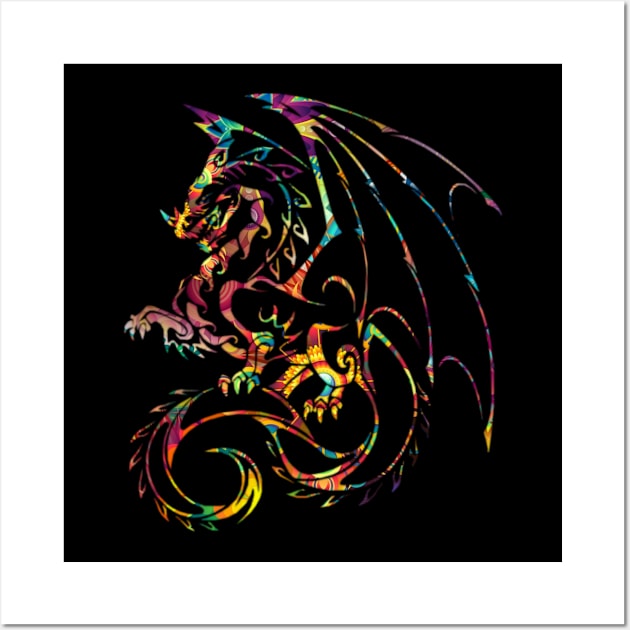 Chinese Zodiac Dragon Fantasy Mythical Astrology Gift Wall Art by twizzler3b